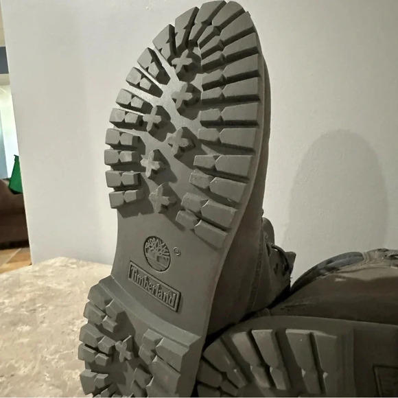 Timberland Linden Woods 6-inch Waterproof Boot Nubuck Grey Size 9 - Picture 8 of 10